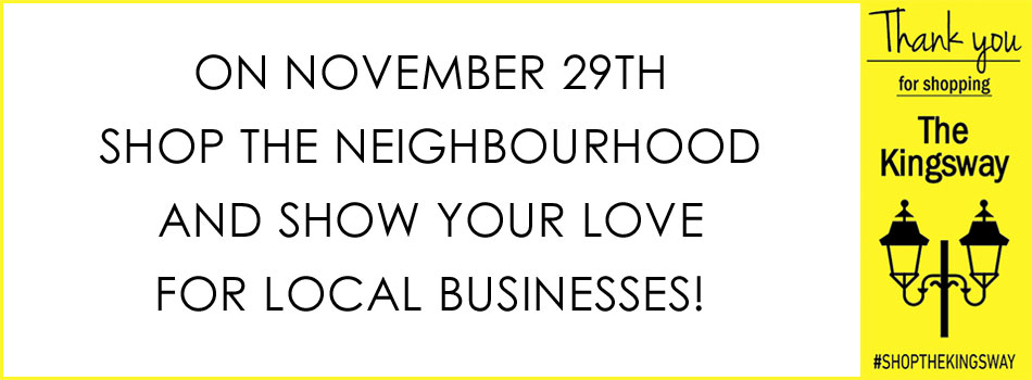 Shop The Neighbourhood on November 29Th and Show Your Love for Local Businesses