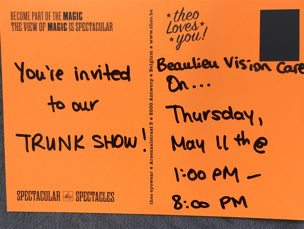 Theo Trunk Show May 11 2017